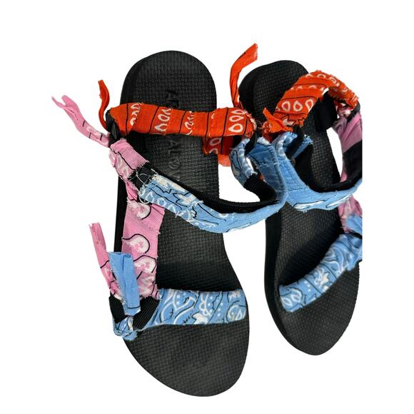 Arizona Love Sandals Trekky Blue Bandanna Sport Sandals size 10 US 40 EU - Picture 4 of 7